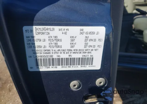 2002 Jeep Liberty Sport из США, поврежденный, VIN 1J4GK48K02W321682